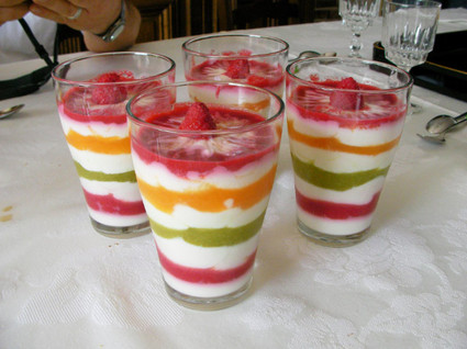 Recette de dessert aux coulis de fruits