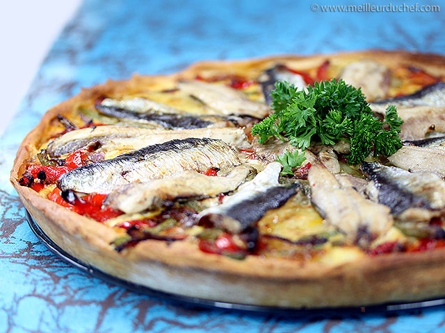 Tarte de légumes aux sardines  recette de cuisine illustrée ...