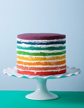 Rainbow cake scrapcooking pour 10 personnes