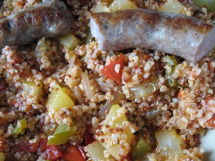 Recette de poêlée de légumes d'été au quinoa