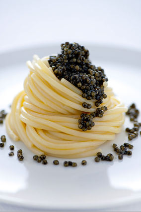 Recette de spaghetti au caviar