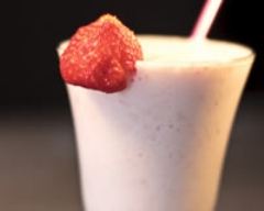 Recette milkshake à la fraise et à l'amande
