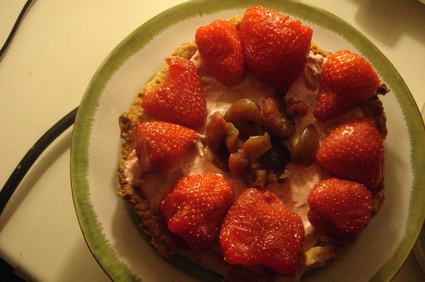 Recette de tarte aux fraises et aux marrons glacés