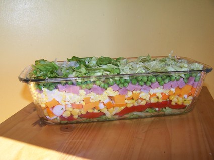 Recette de salade multicolore