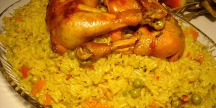 Recette de riz au poulet et légumes