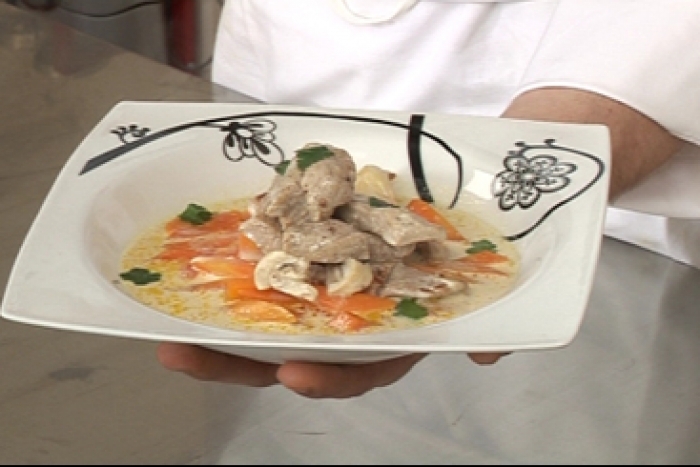 Recette de blanquette de veau minute, pommes de terre grenailles ...