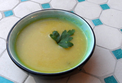 Recette de soupe courgette et curry