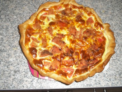 Recette de quiche tomate, maïs et bacon