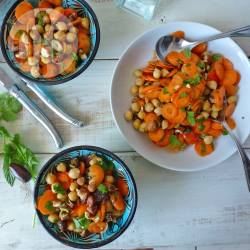 Recette salade croquante de carottes et pois chiches – toutes les ...