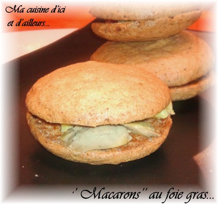 Recette macarons au foie gras (amuse gueule)
