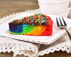 Recette gâteau façon rainbow cake