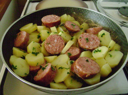 Recette de pommes de terre à la saucisse de morteau