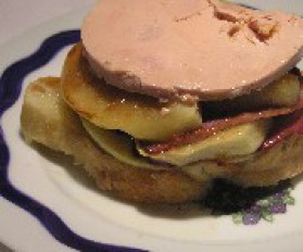 Magret de canard fumé au foie gras pour 4 personnes
