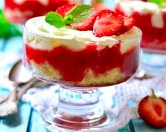 Recette coupe fraises et crème fouettée