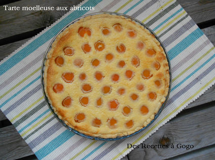 Recette de tarte moelleuse aux abricots
