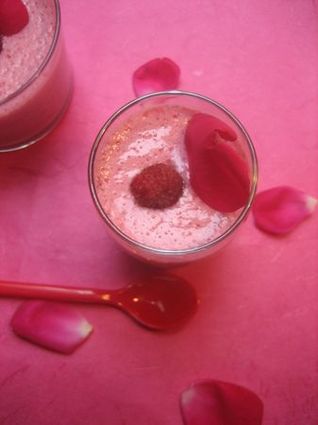Recette de smoothie framboises rose