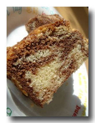 Recette de cake marbré choco-vanille et noix