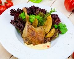 Recette salades mélangées au confit de canard