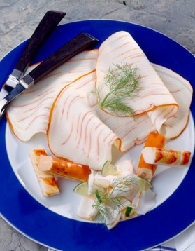 Tartare de surimi et de saumon