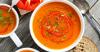 Recette de soupe tomates et carottes aux poivrons rôtis