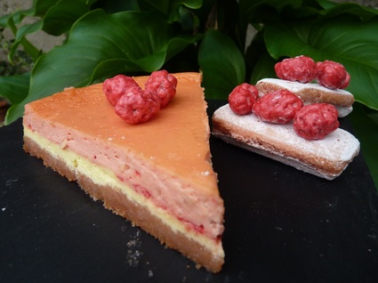 Recette de cheesecake rémois citron-pralines roses