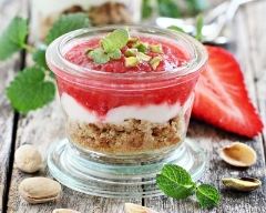 Recette yaourt gourmand aux fraises et petits-beurre