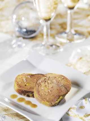 Recette de foie gras de canard delpeyrat rôti servi froid