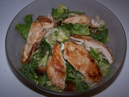 Recette de salade aux blancs de poulet