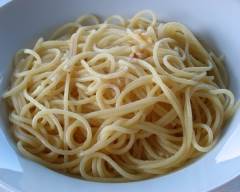 Recette spaghetti piquants de fin de soirée