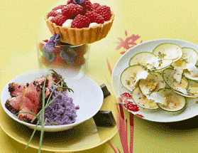 Salade délicieuse au foie gras pour 4 personnes