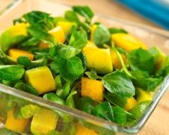 Recette salade de mâche à la mangue