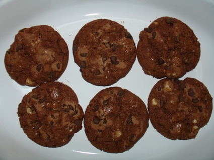 Recette de cookies au fondant chocolat