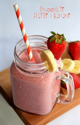 Recette de smoothie fraise et banane