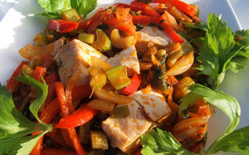 Recette wok de poulet aux poivrons pas chère et simple > cuisine ...