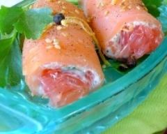Recette roulés de saumon au pamplemousse et fromage frais