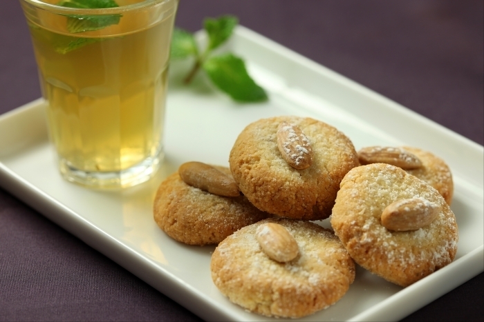 Recette de ghoriba aux amandes (macaron marocain) facile