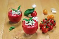 Recette de gaspacho framboise poivron-tomate et son granité de ...