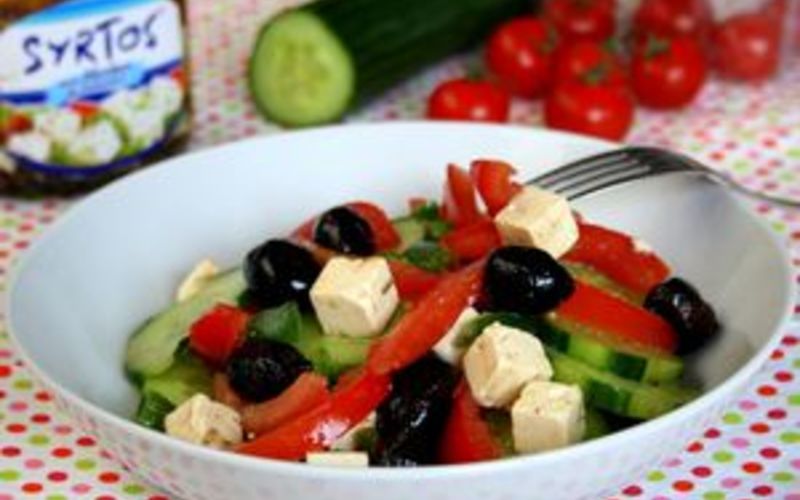 Recette salade grecque simplissime spécial étè pas chère et rapide ...