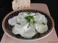 Recette salade de concombre au yaourt (entrée froide)