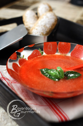 Recette soupe de fraise (dessert aux fruits)