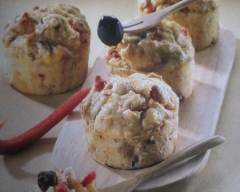 Recette muffins au thon, poivron et olives