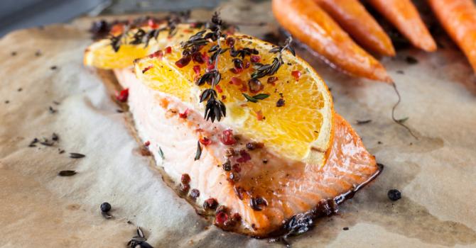 Recette de pavé de saumon au miel et à l'orange pour 1 personne