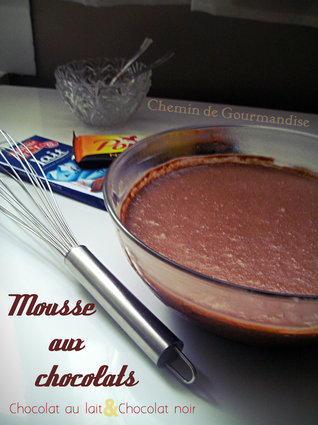 Recette mousse aux 2 chocolats (recettes chocolat)