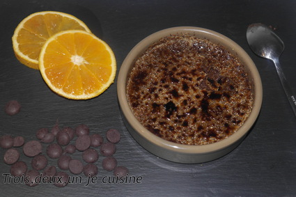 Recette de crème brûlée chocolat/orange