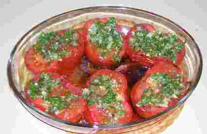 Recette de tomates au lard