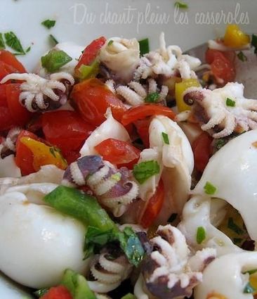 Recette de salade de calamars pour antipasti italiens