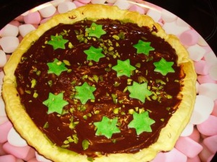 Recette de tarte chocolat pistache