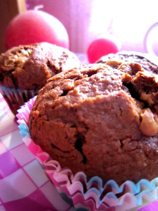 Recette de muffins au chocolat, coeur de speculoos