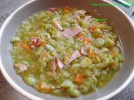 Recette de soupe traditionnelle de fèves au lard