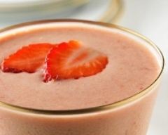 Recette smoothie crémeux à la fraise